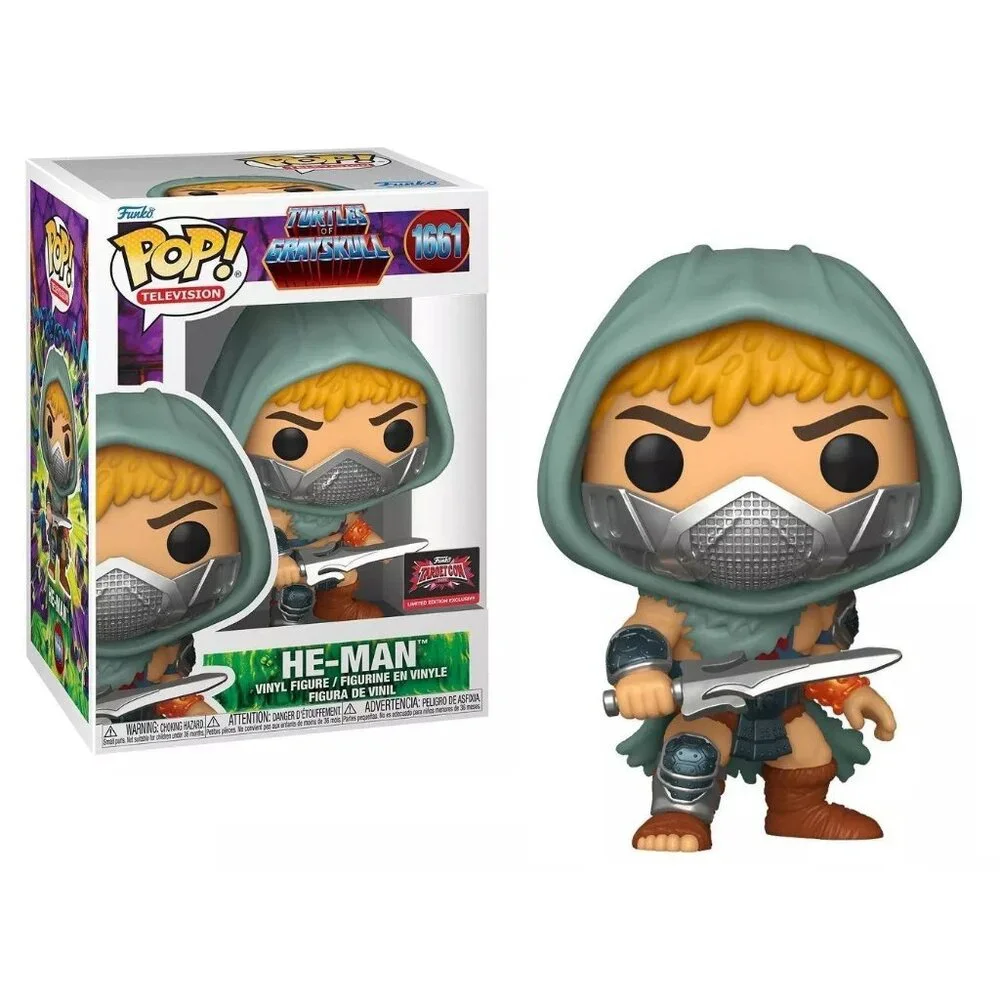 Funko Pop Television Turtles of Grayskull He-Man Vinyl Figure #1661